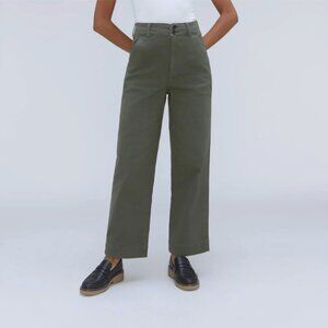 Everlane The Organic Wide-Leg Pant in kambaba, size 4